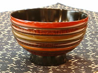 Koma lacquer ware miso soup bowl